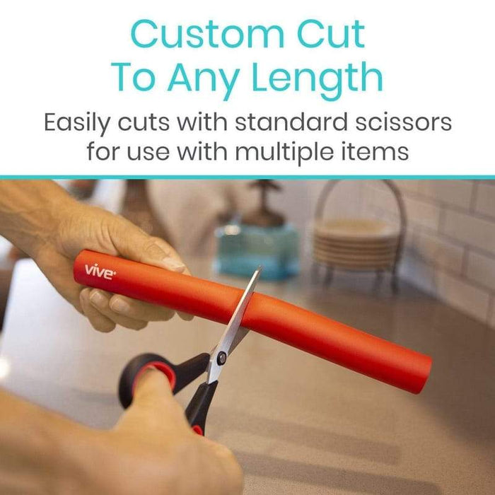 CHS 2-Pack 3/4" X 5" Soft Foam Hand Grips – Flexible PVC Tool Handle Grip For Garden Tools, Carts, Bars
