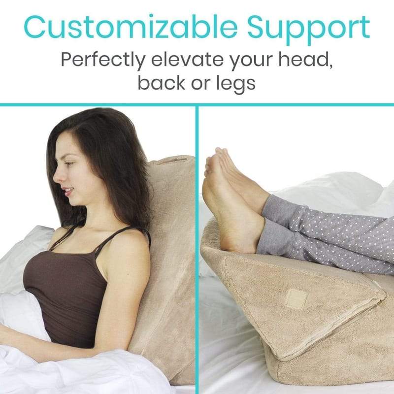Foot Elevation Pillow Ankle Protector Support Elevated Foot Heel Pillow  Elevator Feet Foam Wedge Leg Rest Post Surgery Pillow Bed Pressure Sore