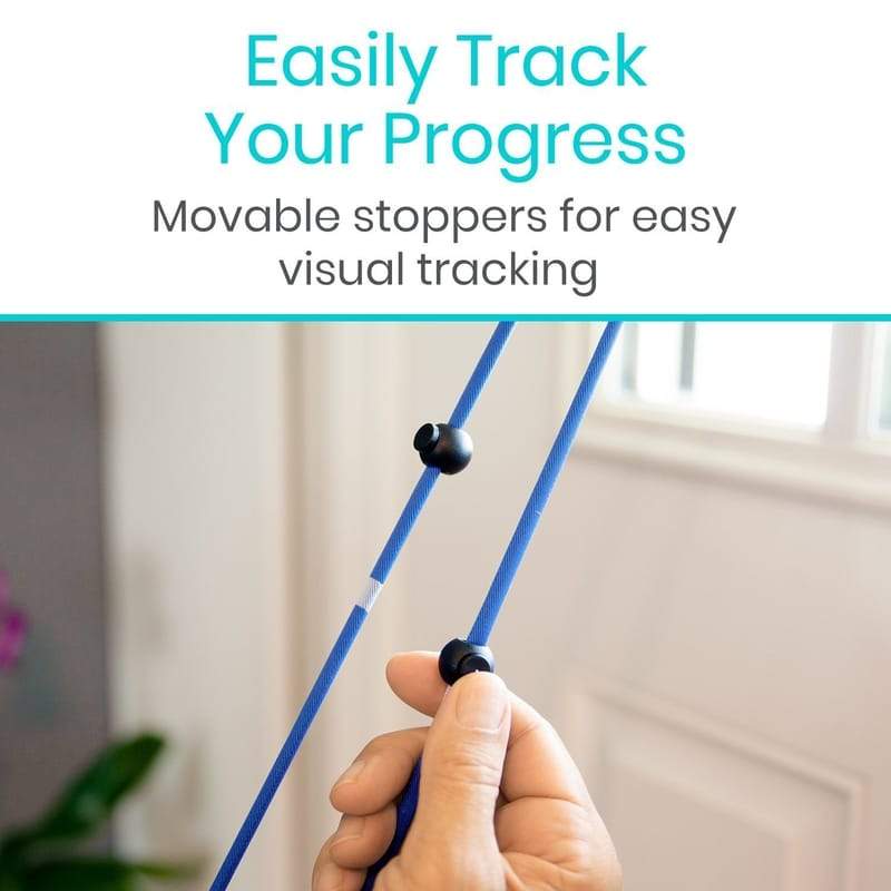 Easily Track Your Progress. Movable stoppers for easy visual tracking
