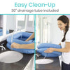 Easy Clean-up 30 inches drainage tube included