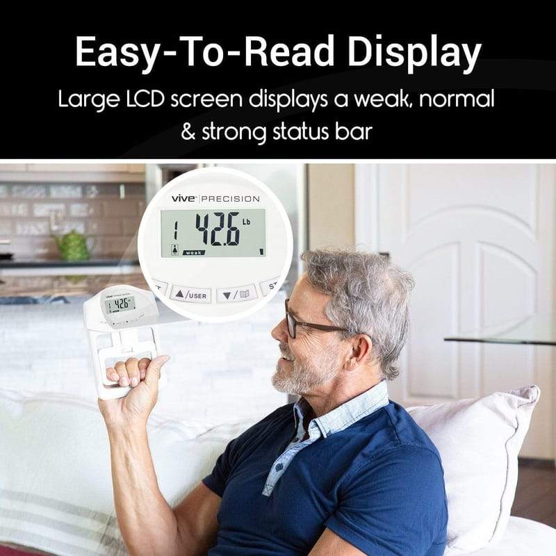 Easy-To-Read Display. Large LCD screen displays a weak, normal & strong status bar
