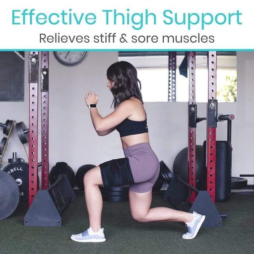 Effective Thigh Support. Relieves stiff and sore muscles