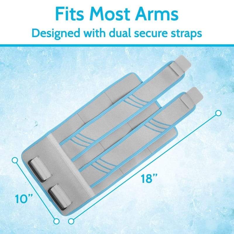 Fits most arms. Designed with dual secure straps