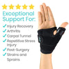 Exceptional Support For: Injury Recovery, Carpal Tunnel, Repetitive Stress Injury, Post-Surgery, Strains and Sprains
