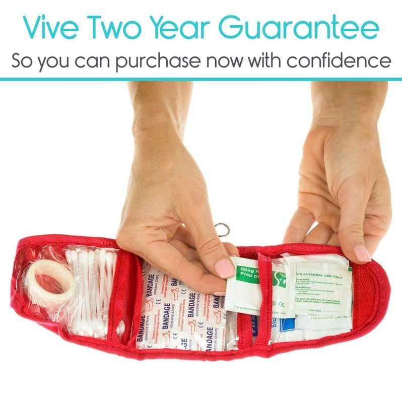 Mini First Aid Kit Guide Mini First Aid Kit - 65 Piece Travel Safety To Go — Vive Health