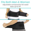 Fits Both Men & Women, Adjustable compression for waist sizes up to 44 inches