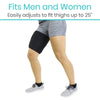 Fits Men and Women. Easily adjusts to fit up to 25 inches