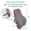 Fits Most Seats With an adjustable chair strap for added security