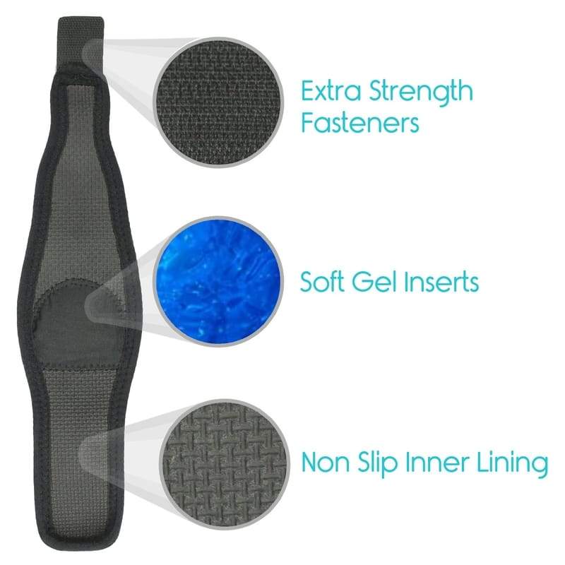 Extra strength fasteners, soft gel inserts, non-slip inner lining