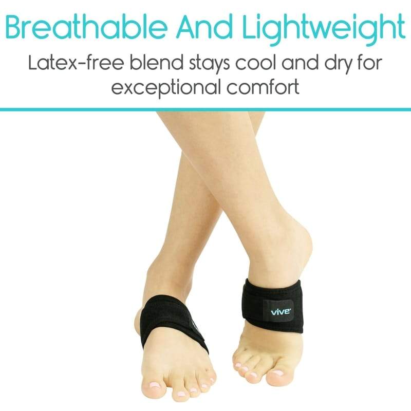 2 Pairs Gel Arch Support Cushions, Arch Support Brace Compression