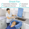 Great for bedridden patients, pregnant women, disabled and elderly