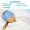 Great For: Headaches, soreness, dry eyes, puffiness, sinus pressure