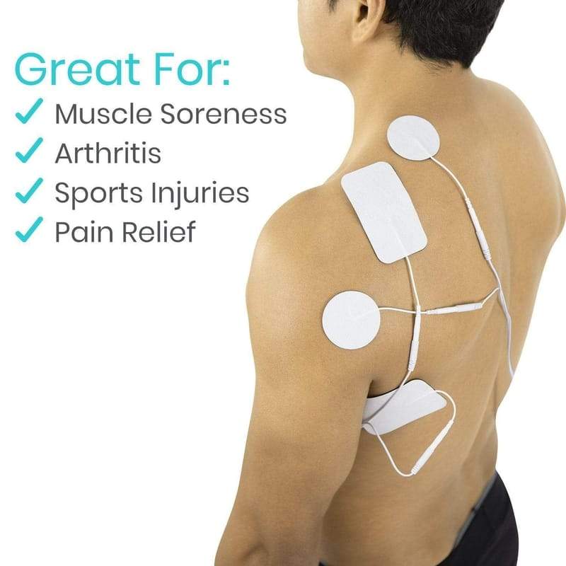 2-in-1 Electrotherapy Device for Back, Neck, Shoulder Pain Relief