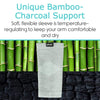 Unique Bamboo Charcoal Support. Soft, flexible sleeve is temperature-regulating to keep your arm comfortable and dry