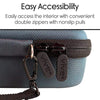 Easy Accessibility, Easily access the interior with convenient double zippers with nonslip pulls
