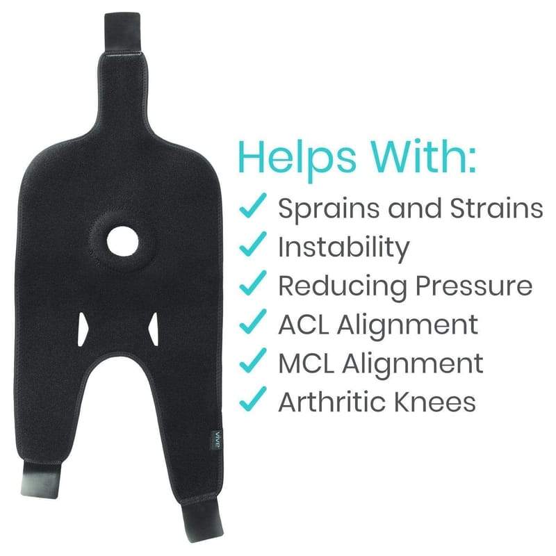 Helps With: Sprains and Strains, Instability, Reducing Pressure, ACL Alignment, MCL Alignment, Arthritic Knees