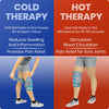 provides both cold & hot therapy to reduce swelling & improve blood circulation
