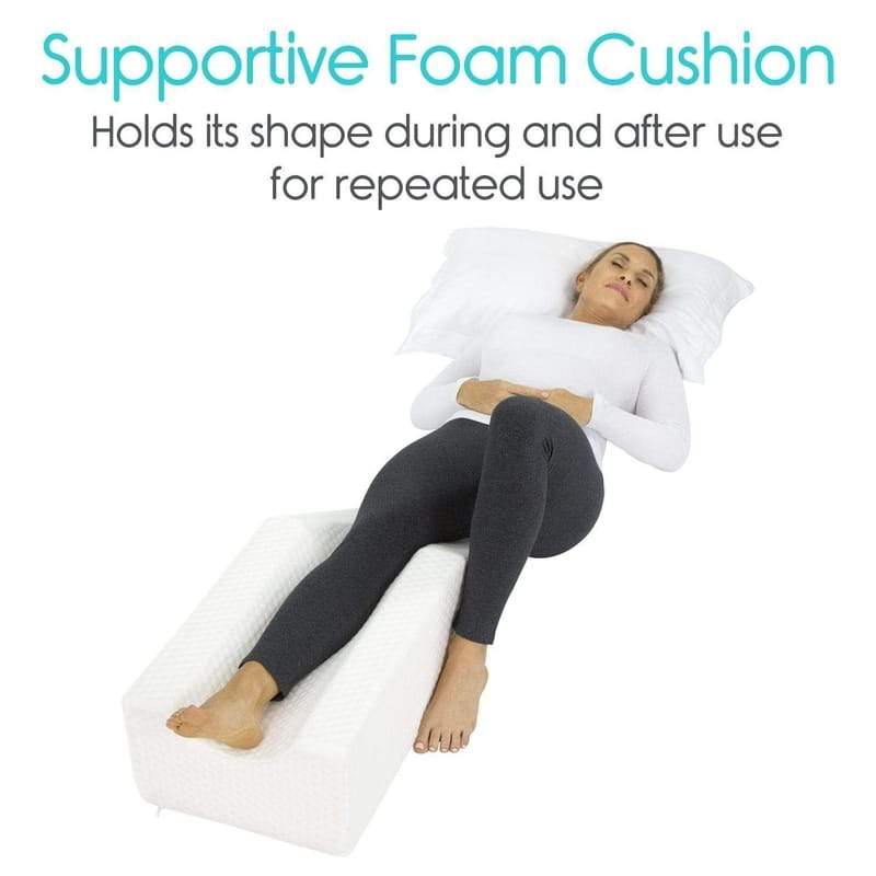 Leg Rest Pillow - Walmart.com  Leg elevation pillow, Wedge pillow, Leg  rest pillow