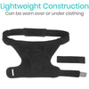 Lightweight construction can be worn over or under clothing