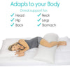 Adapts to your Body. Great support for: Head, Hip, Back, Neck, Legs, Stomach