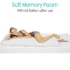 Soft Memory Foam Will not flatten after use