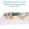Breathable Knit Cover Made with a machine-washable, bamboo blend