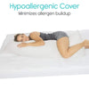 Hypoallergenic Cover Minimizes allergen buildup