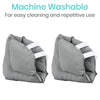 Machine washable. for easy cleaning and repetitive  use