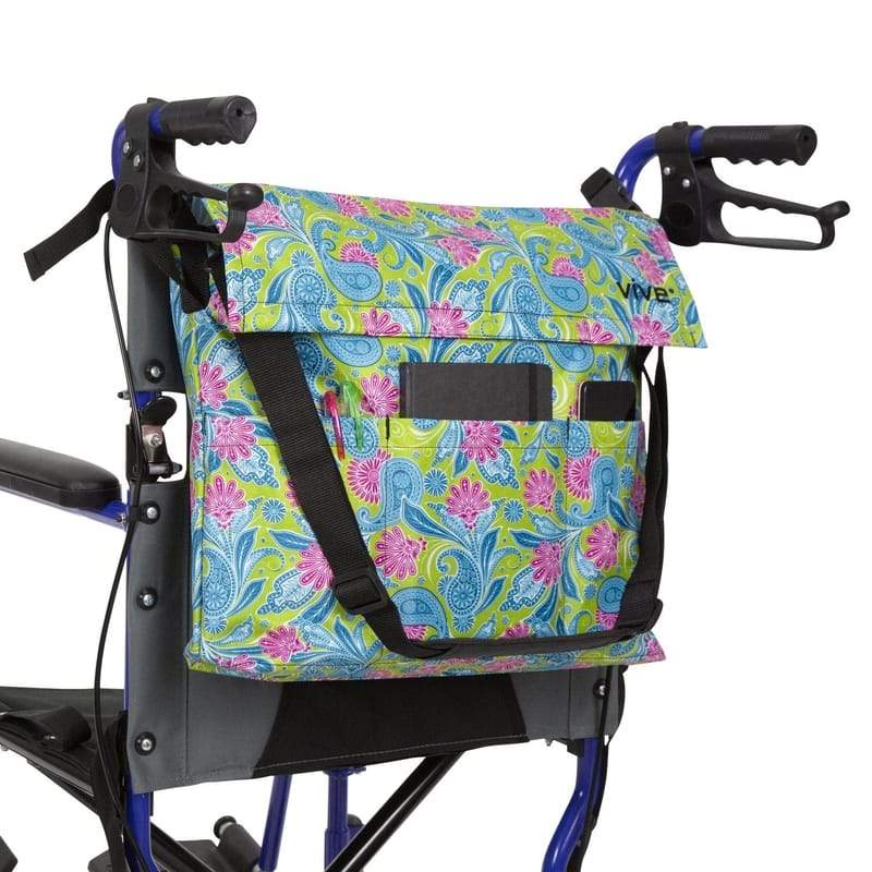 Wheelchair Urine Bag Holder with Catheter Pipe Cover & Adjustable Stra