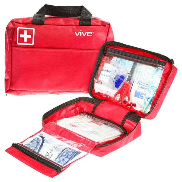 First Aid Kit - 300 Piece Case for Car, Home or Travel - Vive Health