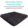Eliminates Painful Pressure Points, Contouring gel evenly distributes weight for overall comfort