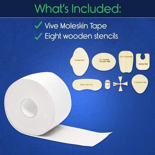 Moleskin Pads & Bandage for Blisters, Calluses & Corns Vive Health