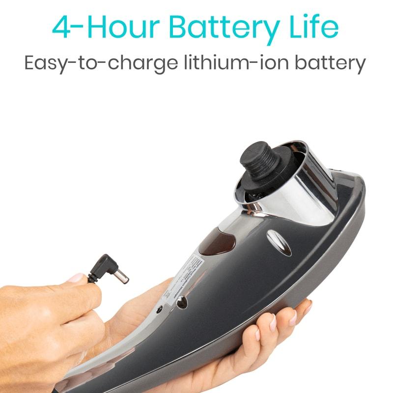 4-Hour Battery Life Easy-to-charge lithium-ion battery