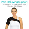 Pain-Relieving Support, Therapeutic compression helps minimize risk of injury