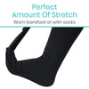 Perfect Amount Of Stretch Worn barefoot or with socks