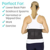 Perfect For: Lower Back Pain, Sciatica and Spams, Herniated or Slipped Disc, Work, Exercise