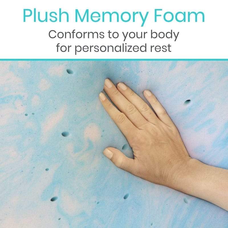 Plush Memory Foam, Conforms to your body for personalized rest