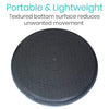 Portable & Lightweight Textures botto surface reduces unwanted movement