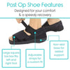 Post op shoe features