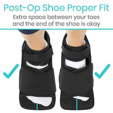Braceapedia Wedge Post-Op Shoe – Unisex Medical Boot For Toe & Foot Injuries, Fracture Recovery, Size L