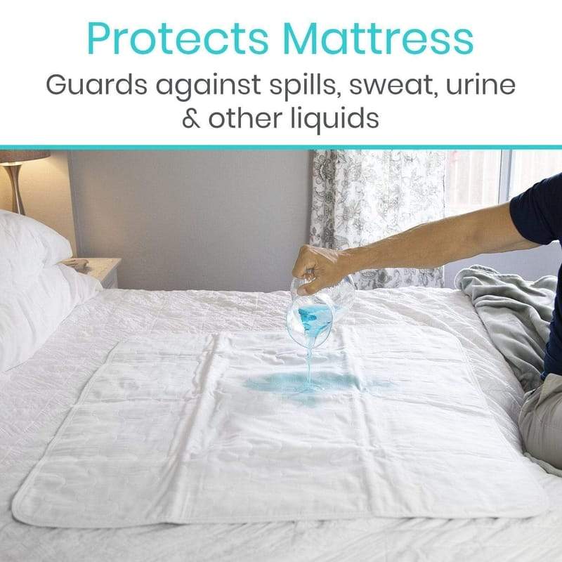 2 Bed Pads Washable Incontinence Underpad Mattress Protector 34 x 36 - Gray