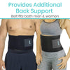 provides additional back support