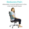 Reduces Pain. Alleviates muscle tightness in the mid and lower back.