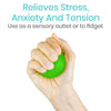 Relieves stress, anxiety and tension. Use as a sensory outlet or to fidget