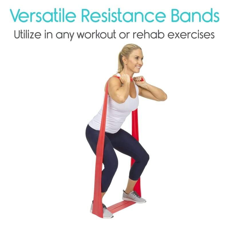 Versatile Resistance Bands. Utilize in any workout or rehab exercises