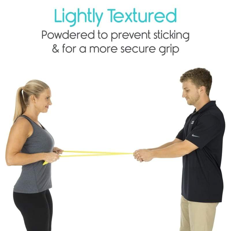 Lightly Textured Powdered to prevent sticking & for a more secure grip