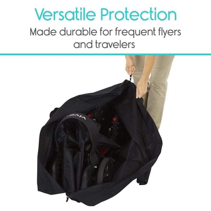 how to fold up the bob stroller Vive Health LVA1093BLK Rollator Travel Bag