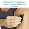 Self adhering layer easy to apply and remove with no residue