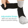 Adjustable Straps, with non-slip silicone strips to prevent sliding