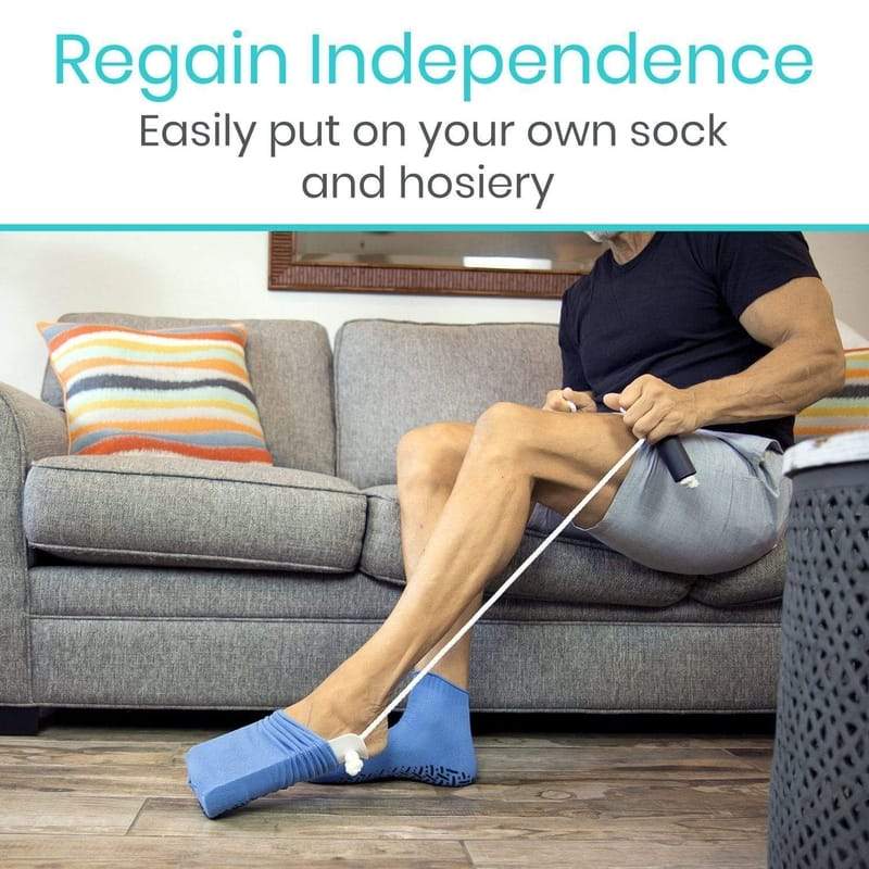 Regain Independence Easily put on your own sock and hosiery